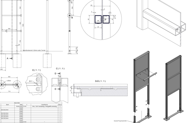 bunte stelen fuer ueberbauung orientierung 08