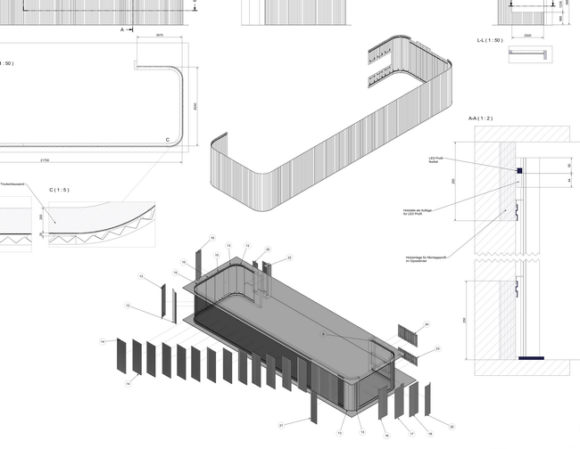 spiegelwand wellblech mirrorfinish axpo 07