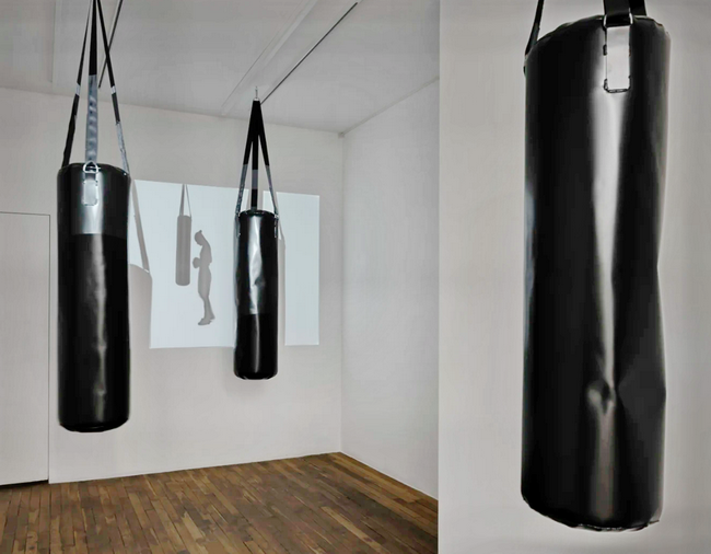 boxssack aus aluminium kunstwerk 02